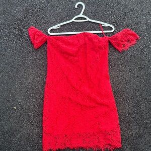 Dynamite Vibrant Red Dress